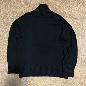 Everlane Cotton Turtleneck Size XS, Navy